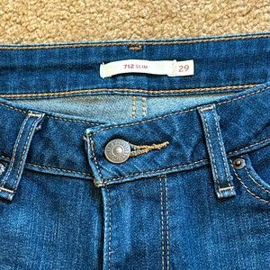 Levi’s 712 Slim Jeans, 29 W / 30.5 Inseam. Great condition!